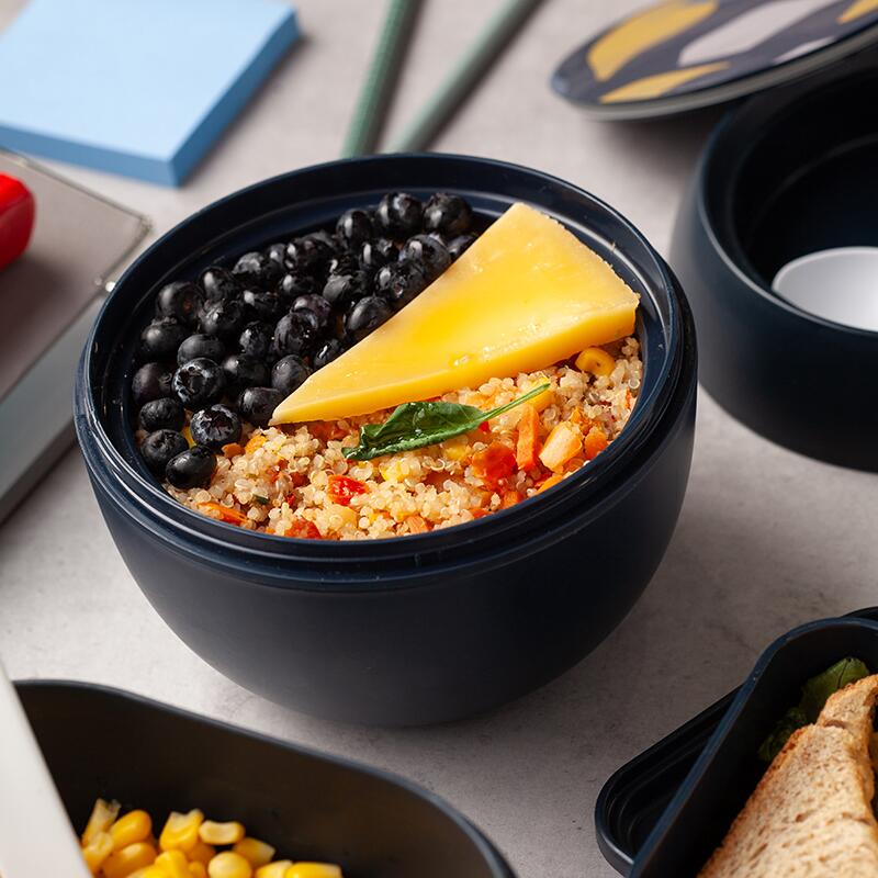 Caserola rotunda Nava We care 800 ml gri