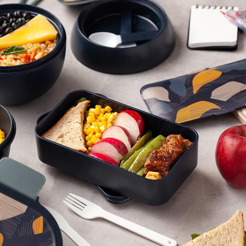 Lunchbox Nava We care 650ml albastru