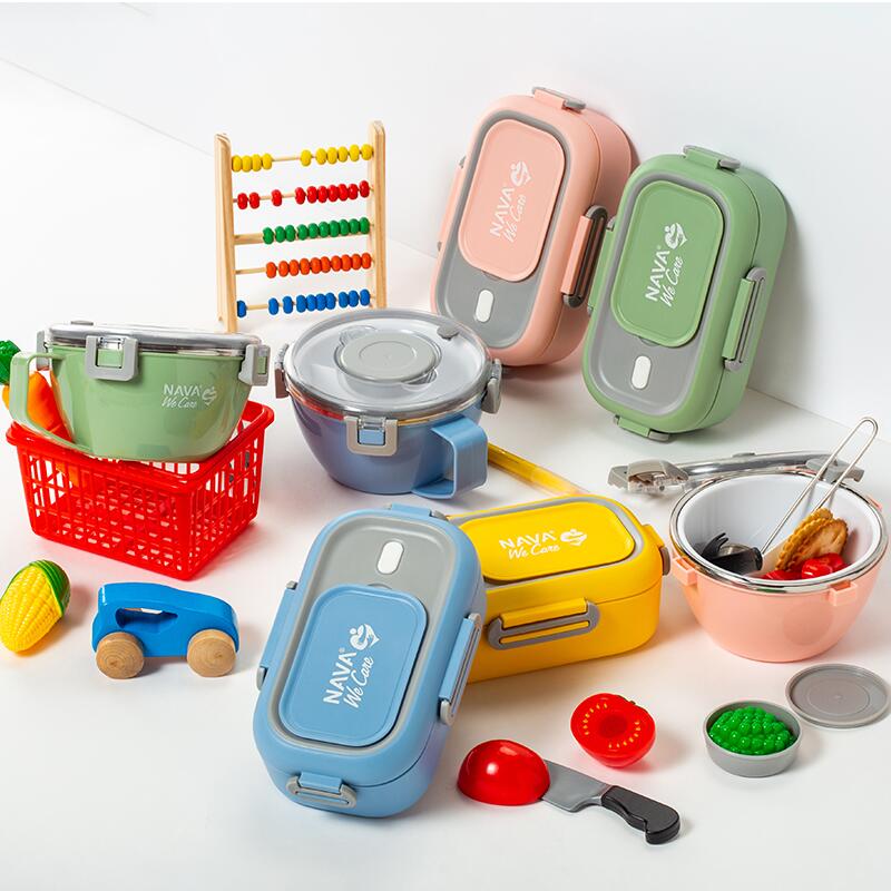 Lunchbox Nava We care 800 ml galben