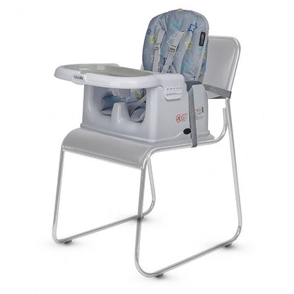 Scaun de luat masa multifunctional Coccolle Ziti Grey Stars