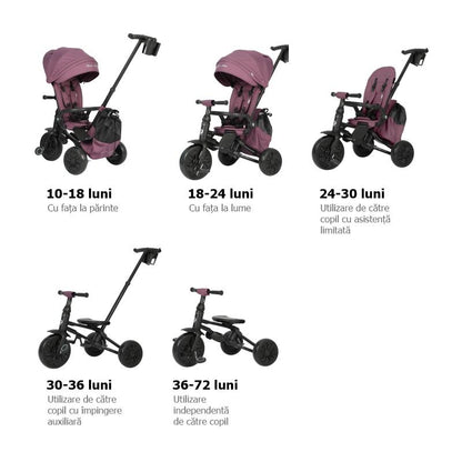 Tricicleta ultrapliabila Qplay Nova MAX Violet