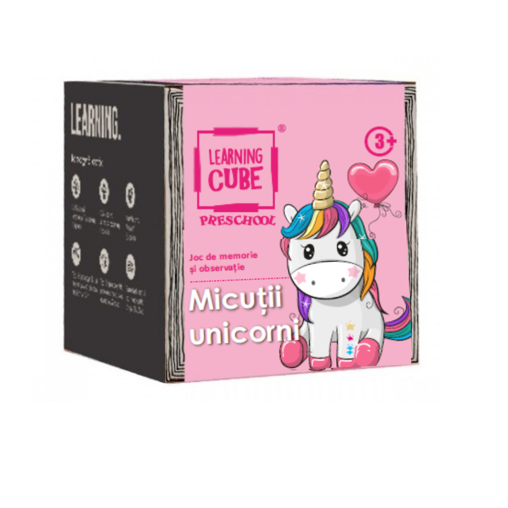Joc de atentie Learning Cube® - Micutii unicorni