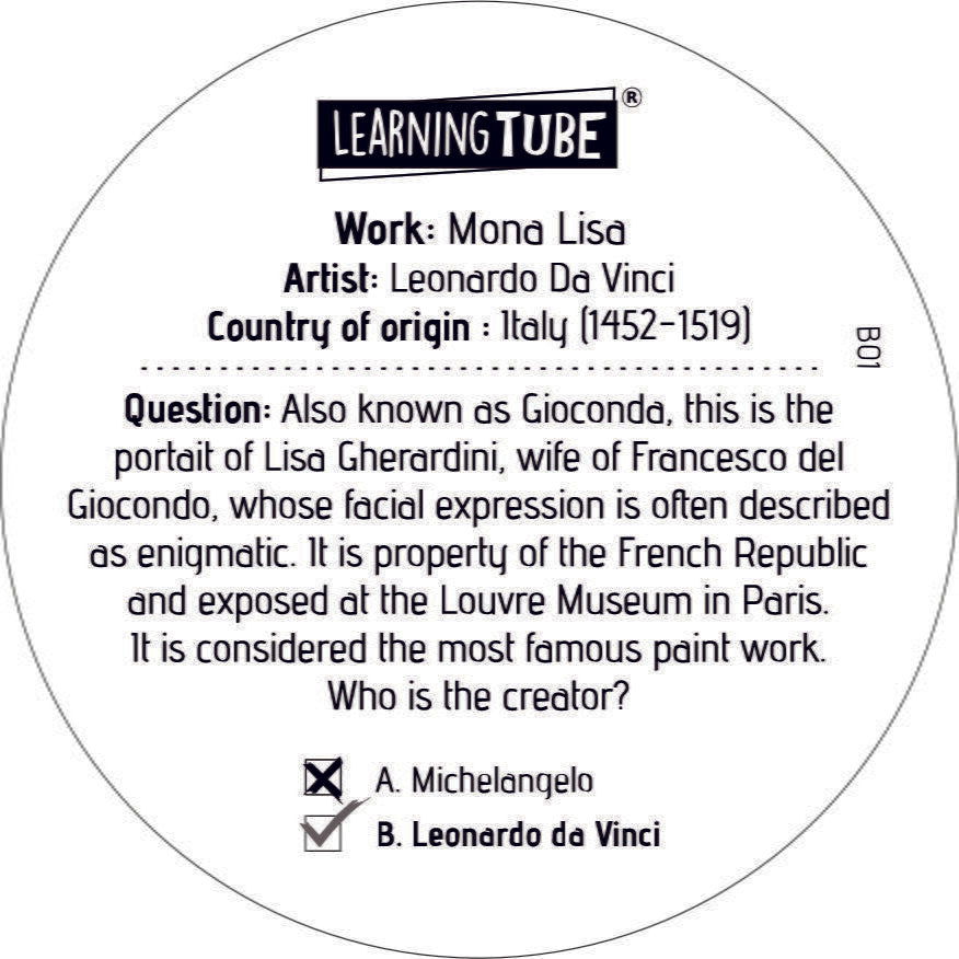 Joc Learning Tube®  - Marii artisti ai lumii