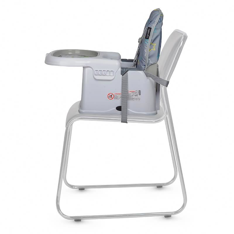 Scaun de luat masa multifunctional Coccolle Ziti Grey Stars