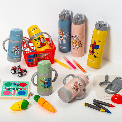 Sticla termoizolanta Nava We care 500ml albastru