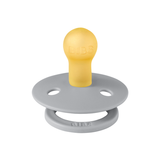 BIBS - Suzeta Colour Latex, tetina rotunda, 0 luni +-Cloud