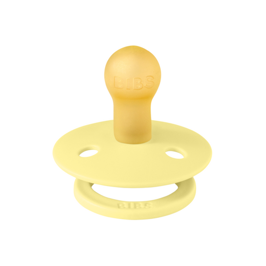 BIBS - Suzeta Colour Latex, tetina rotunda, 0 luni +-Sunshine
