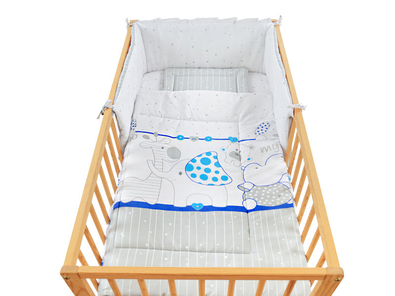 Lenjerie MyKids My Zoo Rosu 5 Piese 120x60 cm