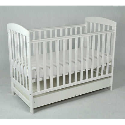 Patut Drewex Olek cu sertar - Gri + Saltea Cocos 12 cm