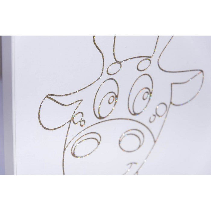 Patut Drewex Giraffe - Natur cu Alb + Saltea Cocos 12 cm