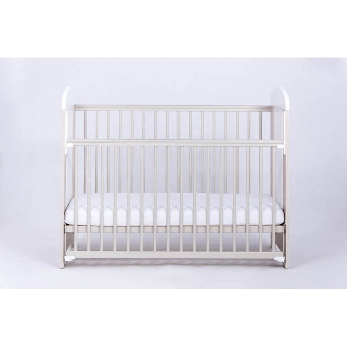 Patut Drewex Giraffe Culisant - Natur cu Alb + Saltea Cocos 12 cm