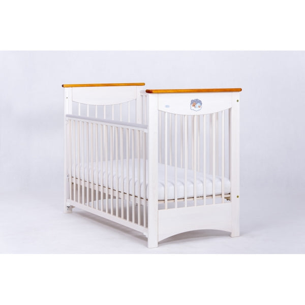 Patut Drewex Laura culisant - Alb Transparent + Saltea Cocos 12 Cm