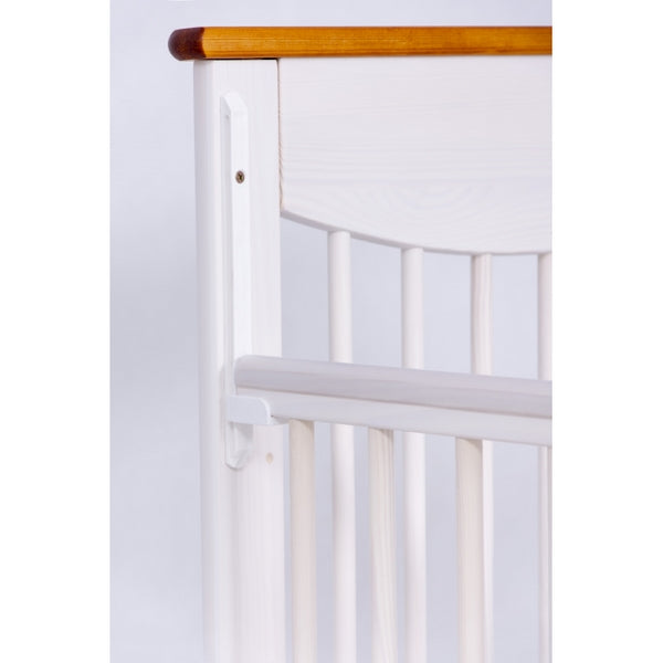 Patut Drewex Laura culisant - Alb Transparent + Saltea Cocos 12 Cm