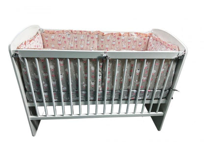 Lenjerie Dancing Bunny Gray-Pink 4+1 piese 120x60 cm