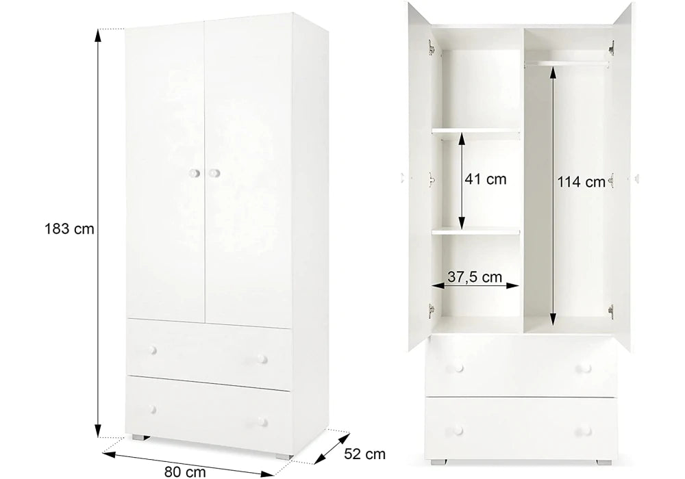 Mobilier Camera copii Si Bebelusi KLUPS PAULA White