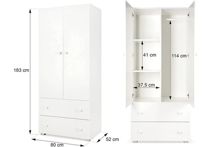 Mobilier Camera copii Si Bebelusi KLUPS PAULA White