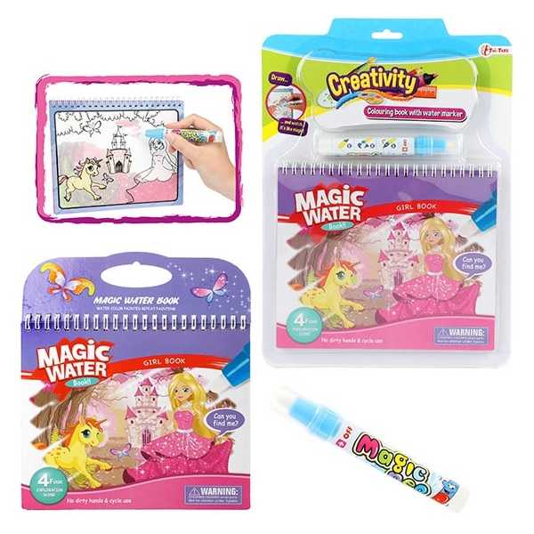 Carte de colorat cu apa Princess Toi-Toys TT46845A