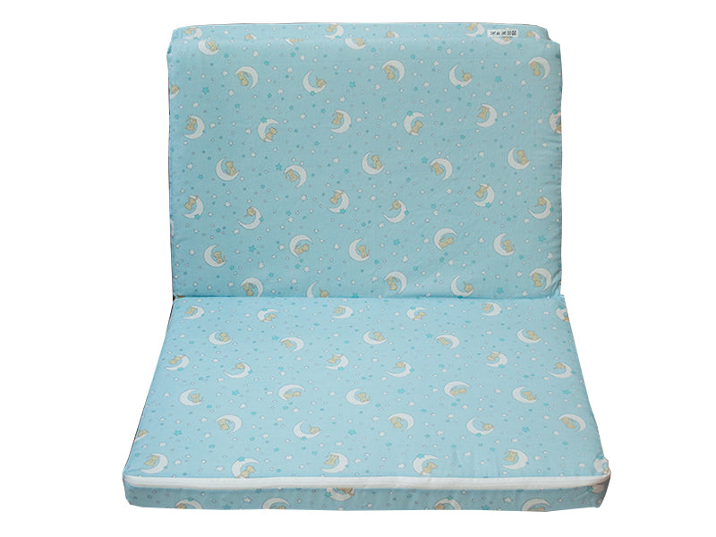 Saltea Pliabila Spuma Poliuretanica 120x60x5 cm - Cat on Moon Albastra