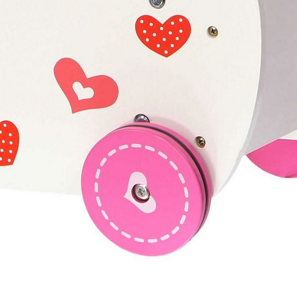 Carucior antemergator de papusi din lemn 2150 Ecotoys - Resigilat