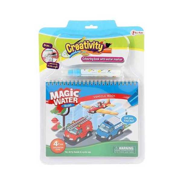 Carte de colorat cu apa Transport Toi-Toys TT46845C