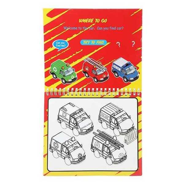 Carte de colorat cu apa Transport Toi-Toys TT46845C