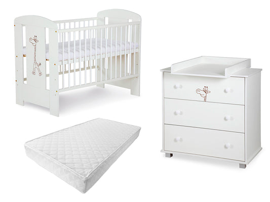 Mobilier Camera copii Si Bebelusi KLUPS SAFARI GIRAFFE Alb 2