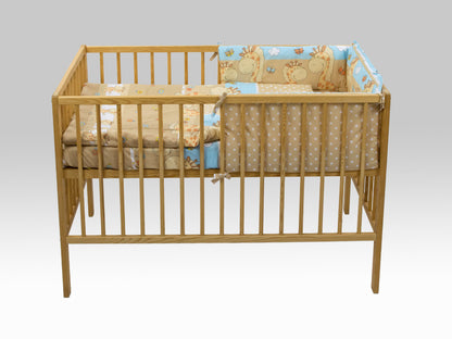 Lenjerie MyKids Happy Giraffe Maro 4 Piese 140x70