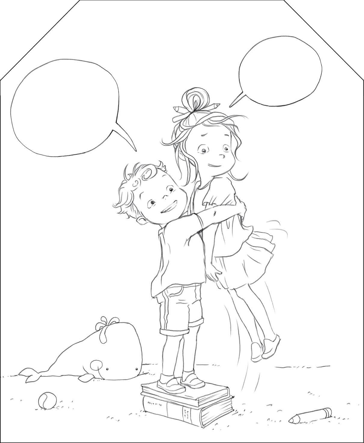 Coloram cu Ema si Eric - Carte de colorat