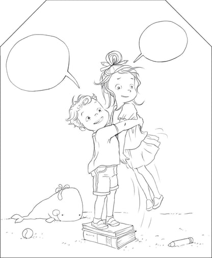 Coloram cu Ema si Eric - Carte de colorat