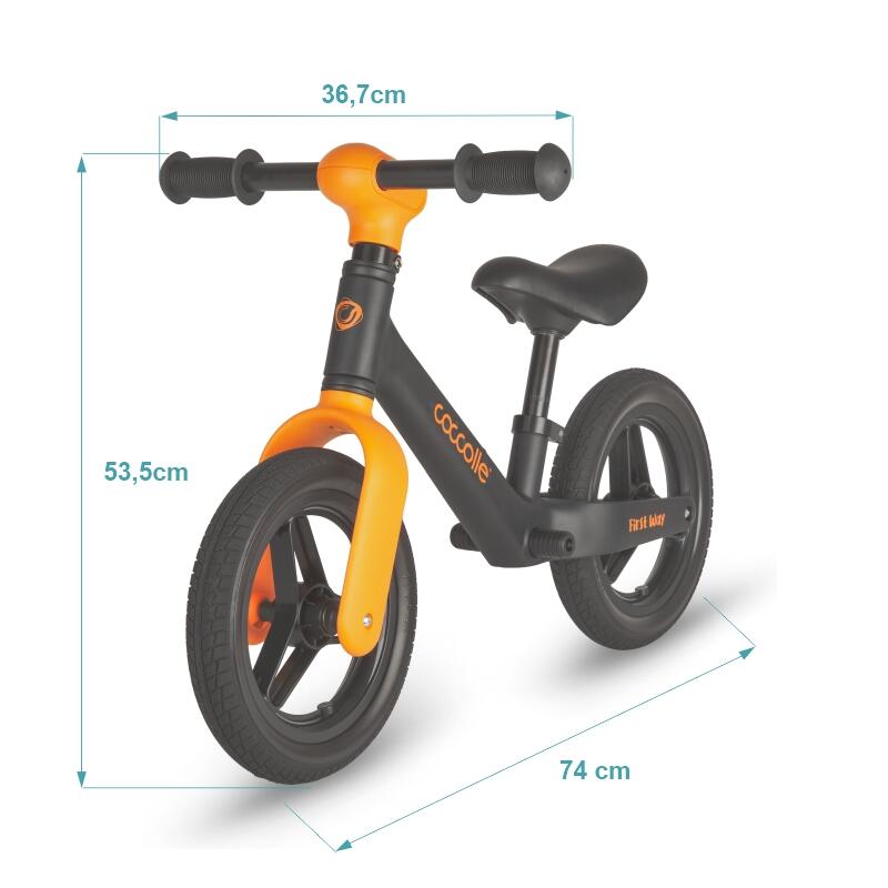 Bicicleta fara pedale Coccolle First Way, Orange Shadow