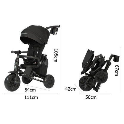 Tricicleta ultrapliabila Qplay Nova MAX Negru