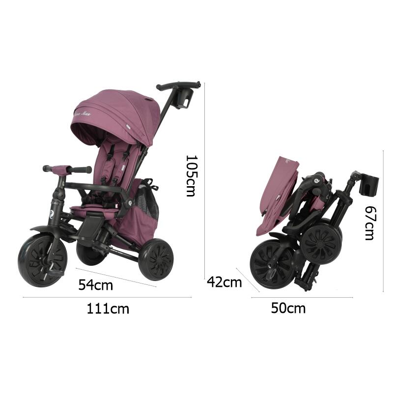 Tricicleta ultrapliabila Qplay Nova MAX Violet