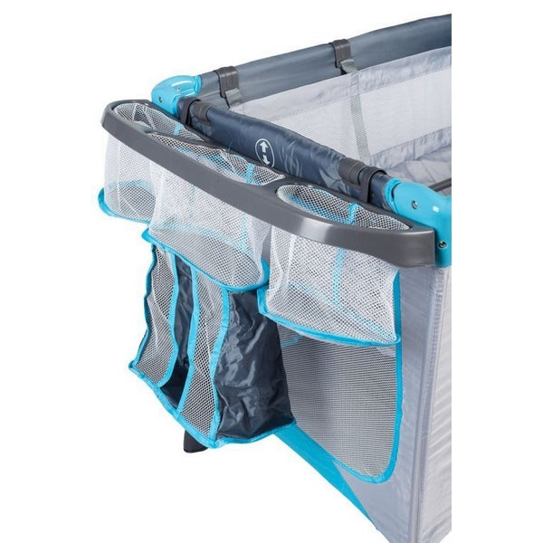 Patut pliabil accesorizat Ecotoys - Gri - Resigilat (husa transport rupta)