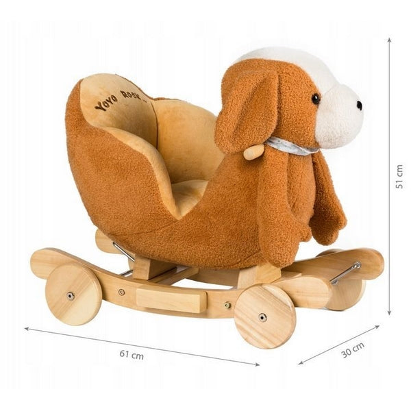 Balansoar cu roti Catelus Ecotoys