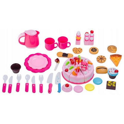 Set tort aniversar cu accesorii Ecotoys