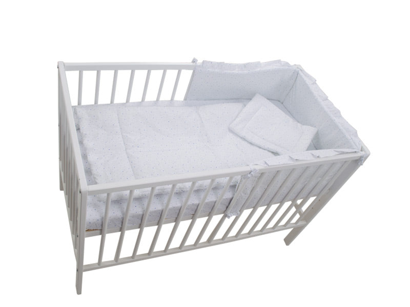 Lenjerie MyKids Little Stars Albastru 4 Piese 120x60