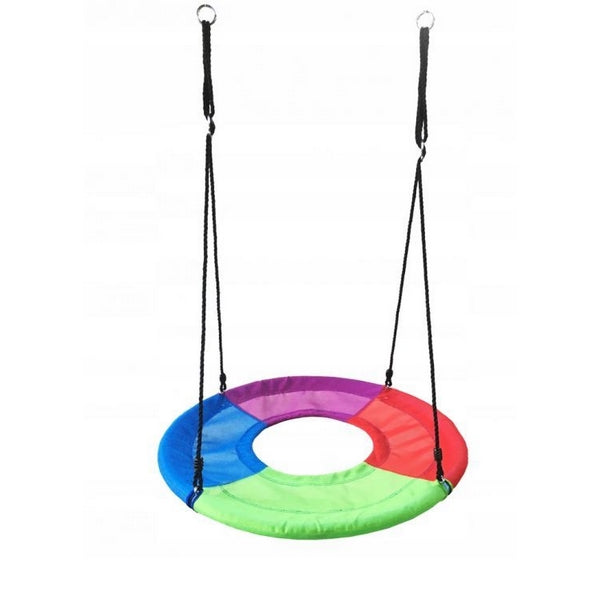 Leagan rotund tip cuib SW10 Ecotoys cu spatiu pentru picioare - Multicolor