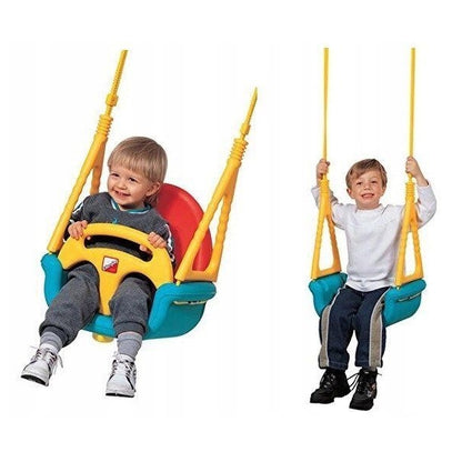 Leagan convertibil 3 în 1 Ecotoys SW-1422 - Albastru cu Galben