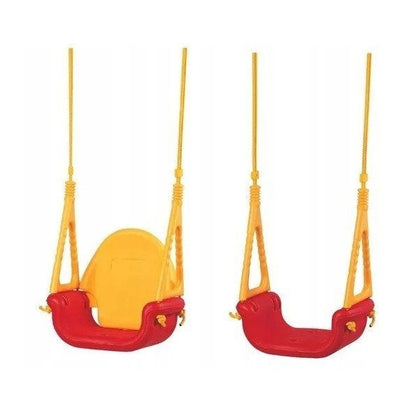 Leagan convertibil 3 în 1 Ecotoys SW-1421 - Rosu cu Galben