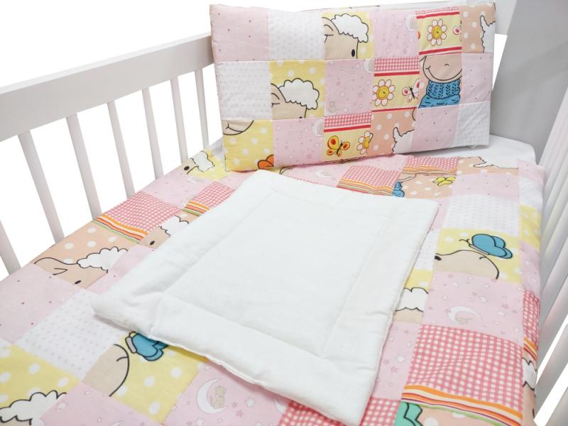 Lenjerie MyKids Mini Patratel Multicolor Girl 4 Piese 120x60