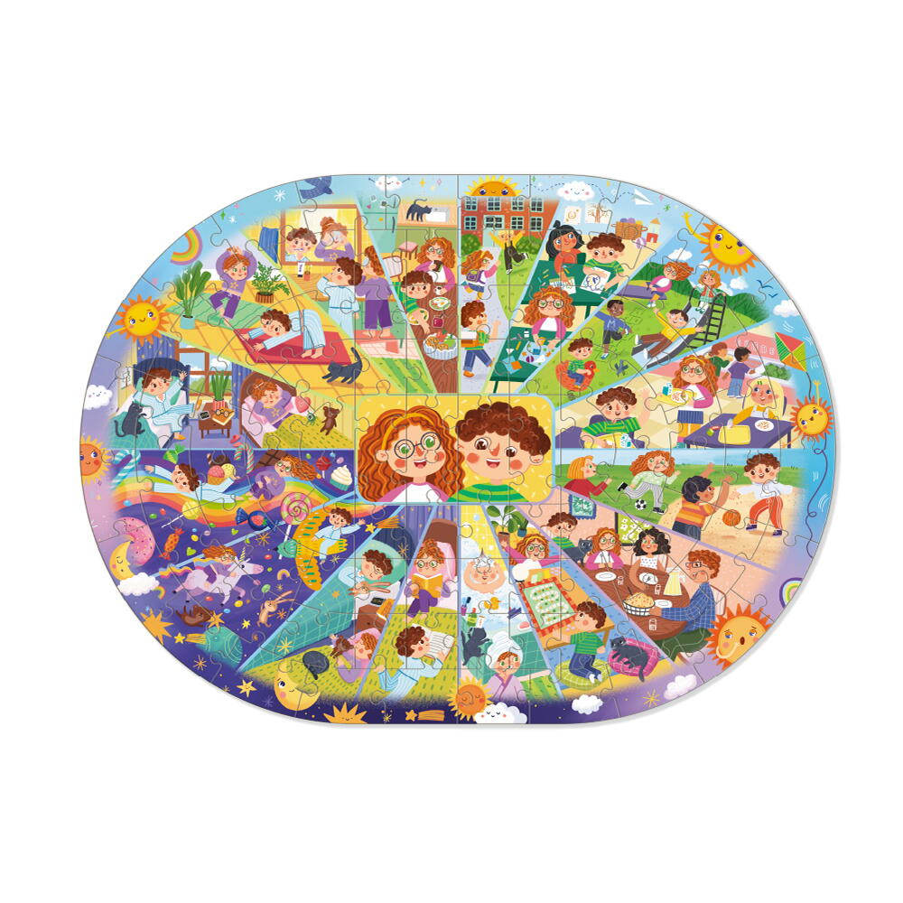 Puzzle - Activitatile zilnice (100 piese)