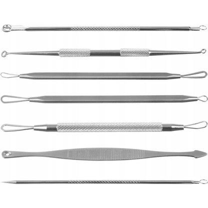 Set  trusa cu 7 pensete profesionale cu 2 capete pentru extractie puncte negre Iso Trade MY45012