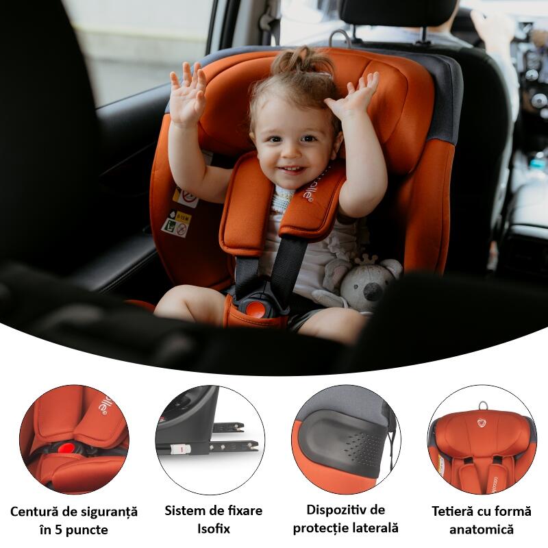 Scaun auto iSize 40-150 cm Coccolle  Atira Cinnamon brown