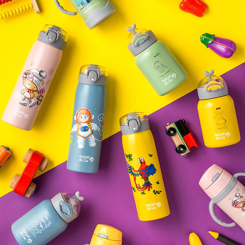 Sticla termoizolanta Nava We care 500ml verde