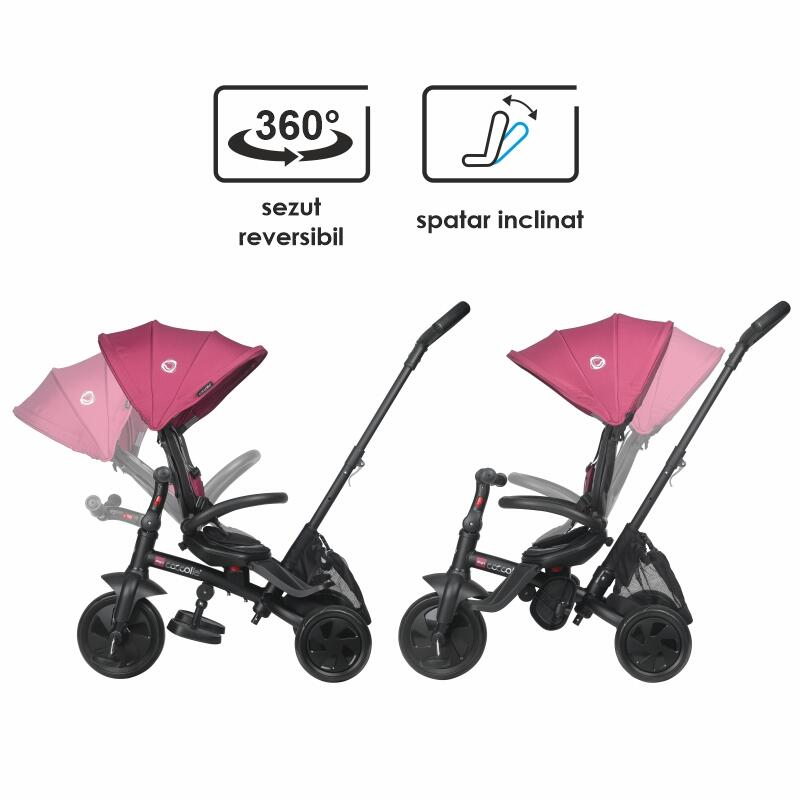 Tricicleta multifunctionala Coccolle Alegra Magenta