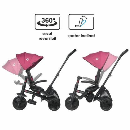 Tricicleta multifunctionala Coccolle Alegra Magenta