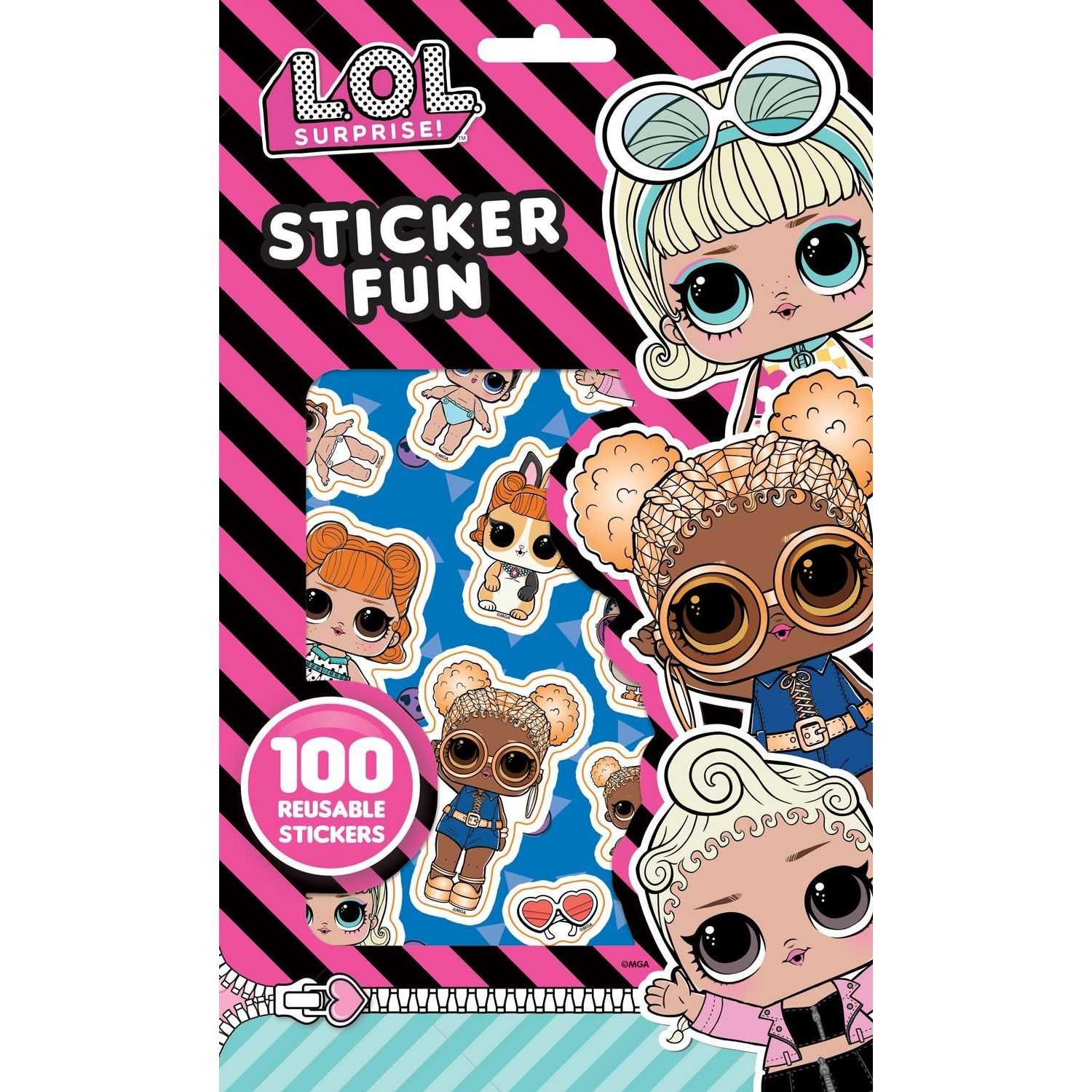 Set 100 stickere reutilizabile LOL Surprise Alligator AB3070LOLSF3