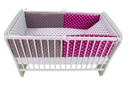 Lenjerie MyKids Colorful Stars Pink 9 Piese 120x60 cm