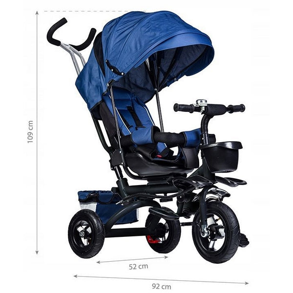 Tricicleta cu sezut rotativ Ecotoys JM-068-17 - Albastra