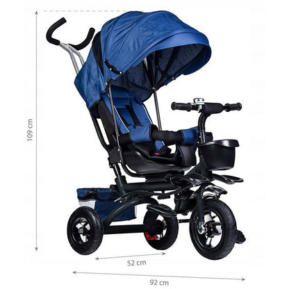 Tricicleta cu sezut rotativ Ecotoys JM-068-17 - Albastra